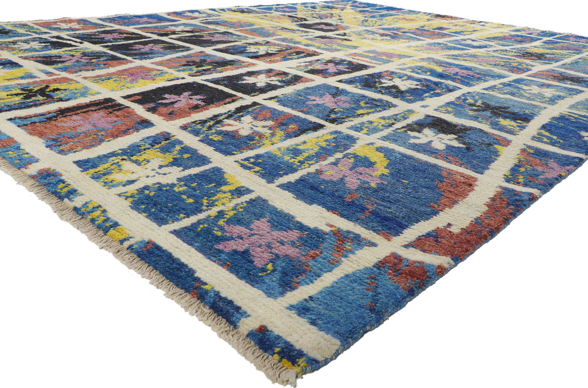 10 x 14 Abstract Moroccan Rug 80372