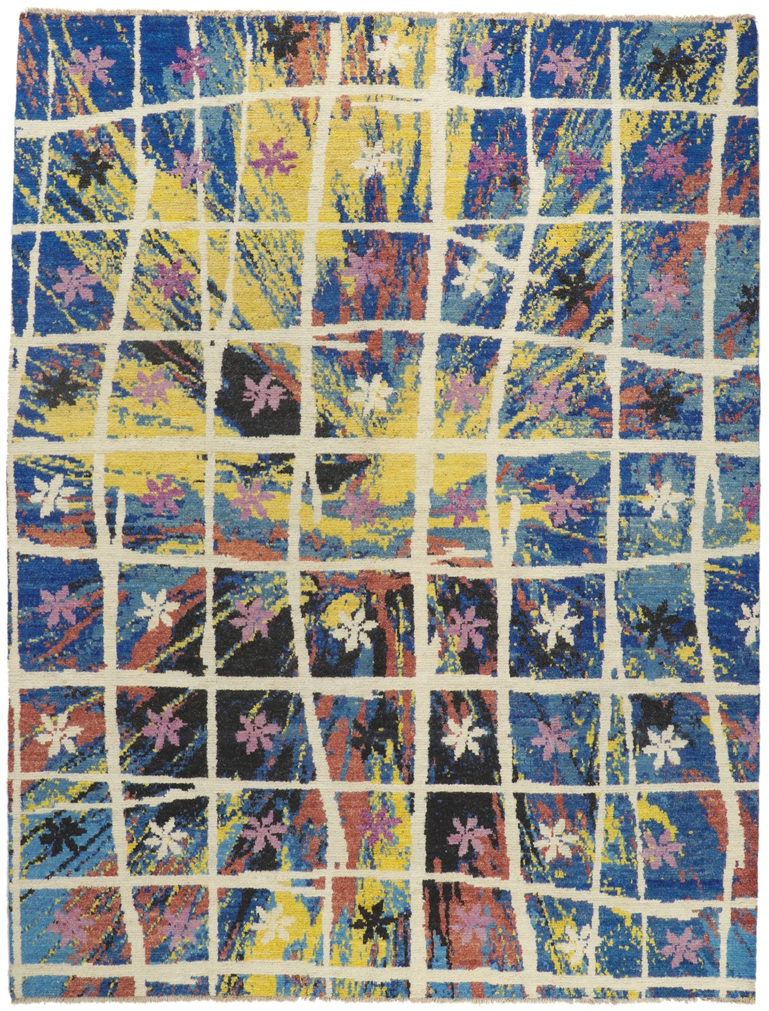 10 x 14 Abstract Moroccan Rug 80372