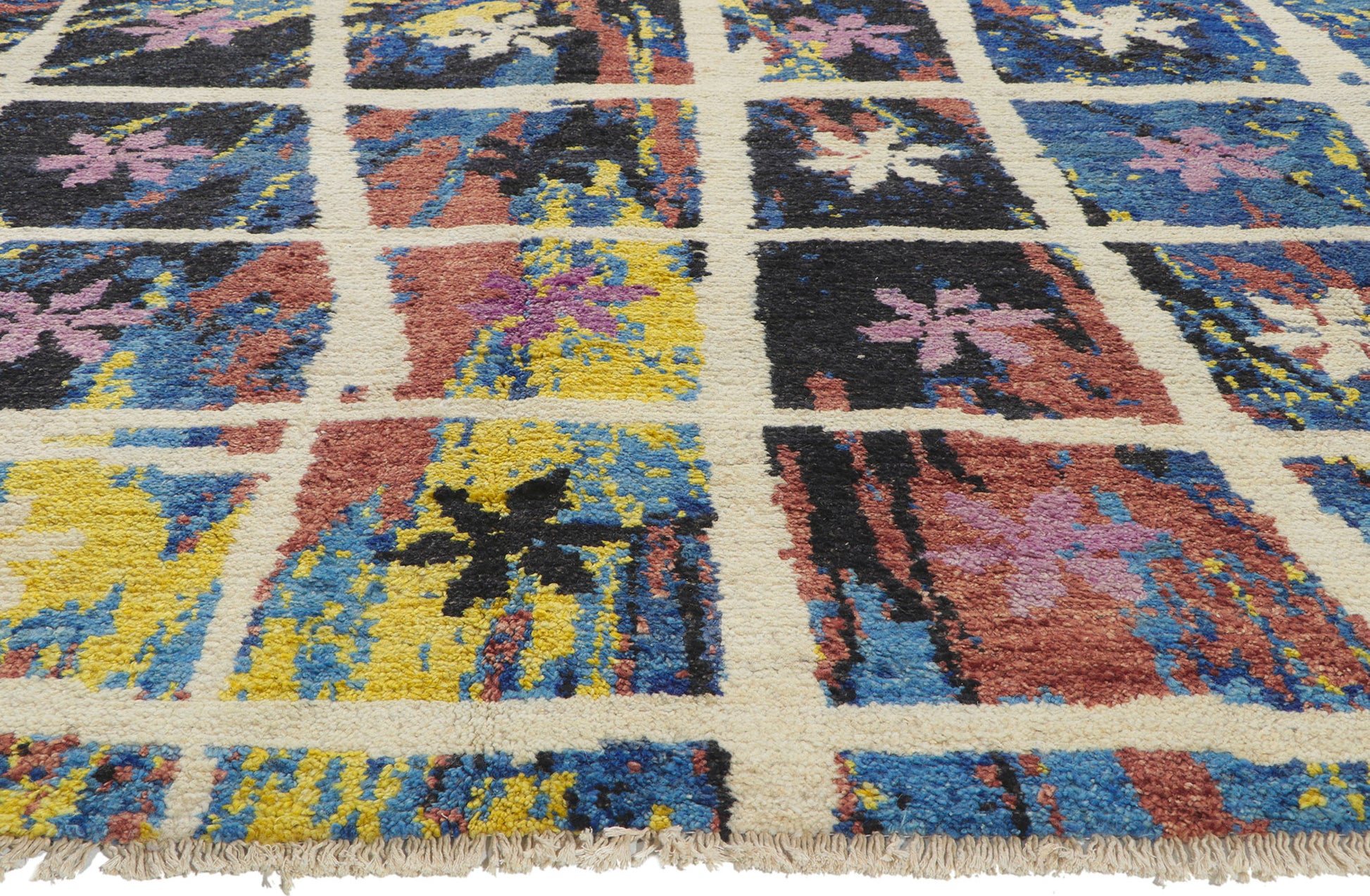 10 x 14 Abstract Moroccan Rug 80372