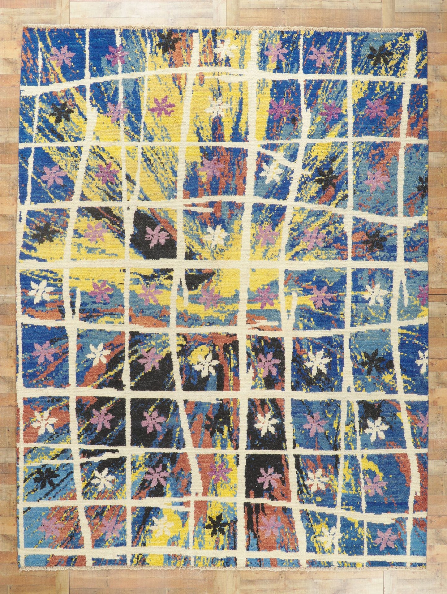 10 x 14 Abstract Moroccan Rug 80372