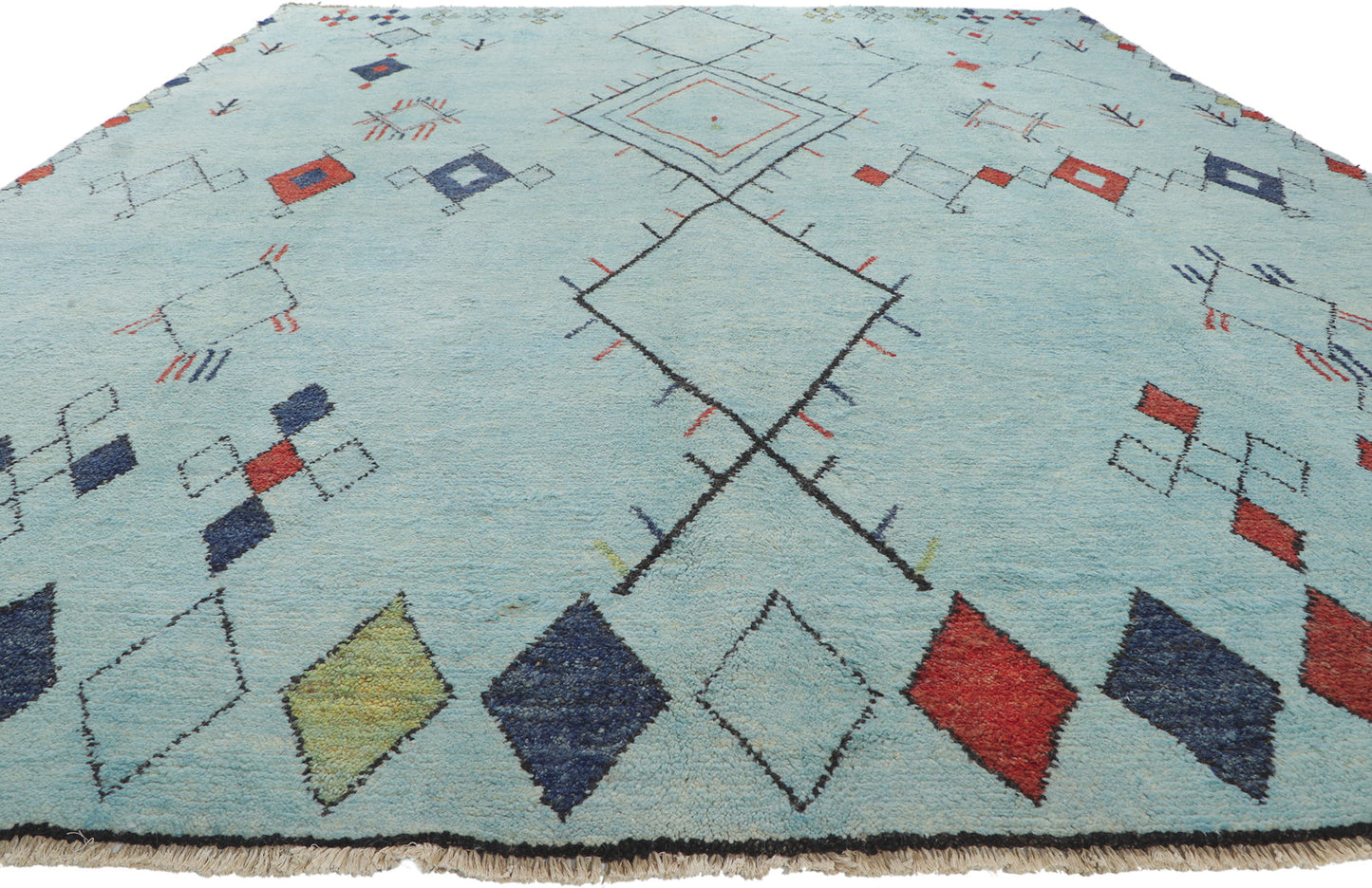 10 x 14 Large Moroccan Area Rug 80348