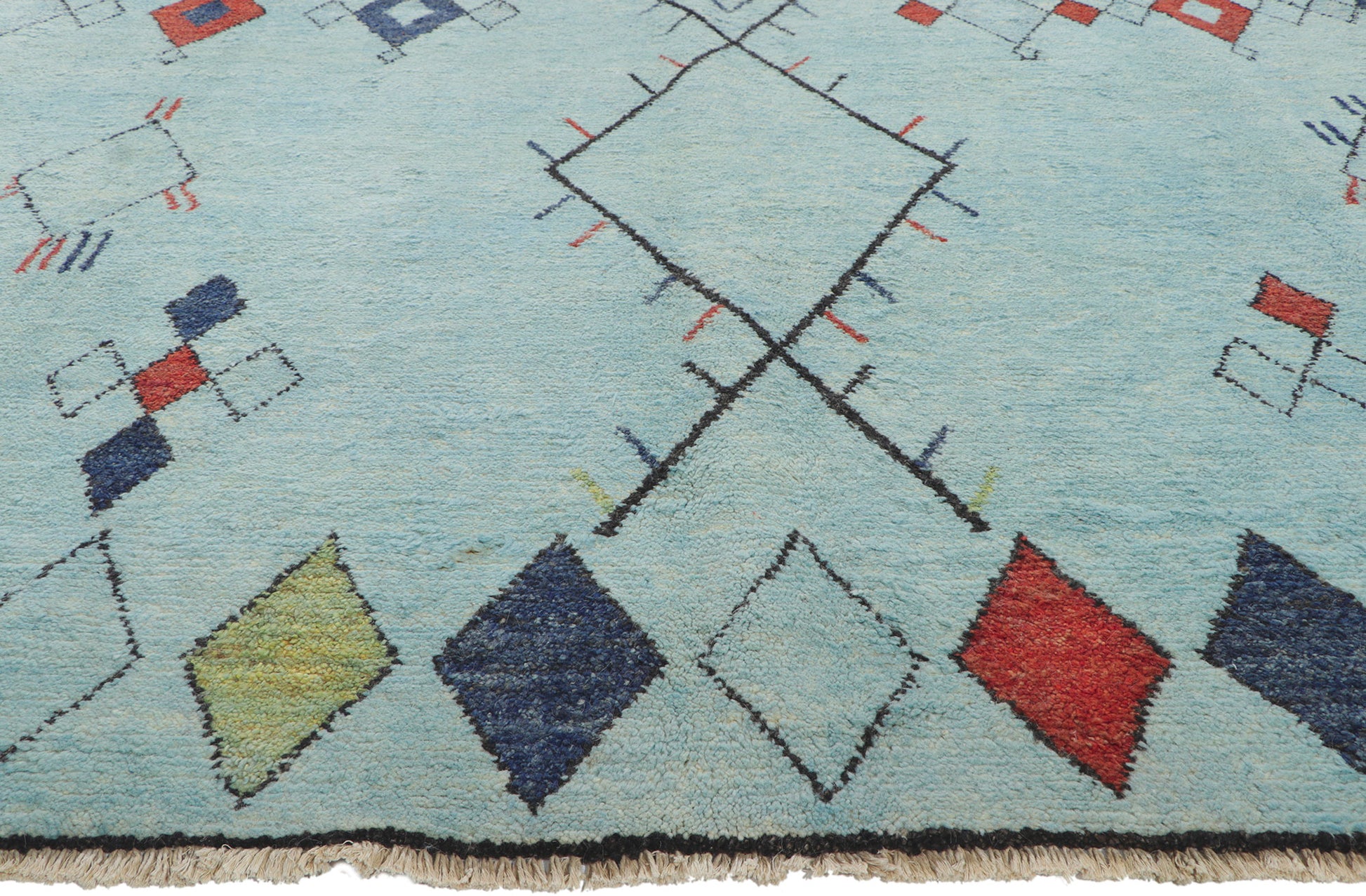 10 x 14 Large Moroccan Area Rug 80348