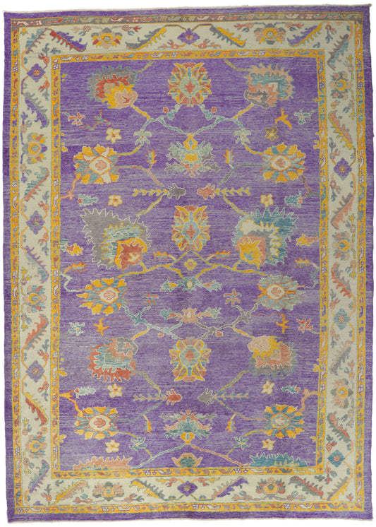 10 x 14 Colorful Turkish Oushak Rug 51887