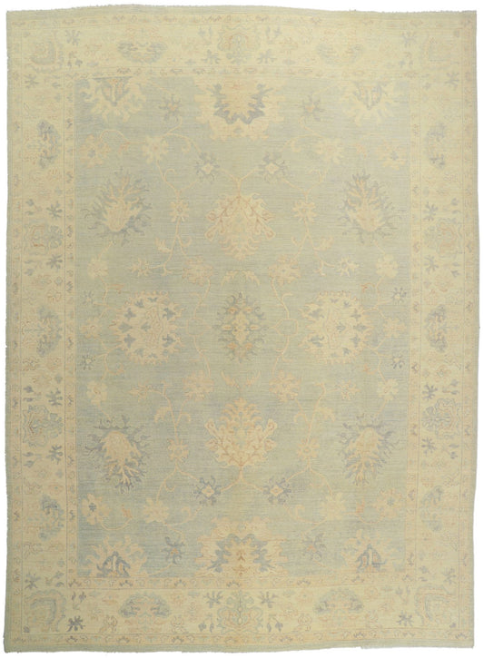 10 x 14 Vintage-Inspired Oushak Rug 80215