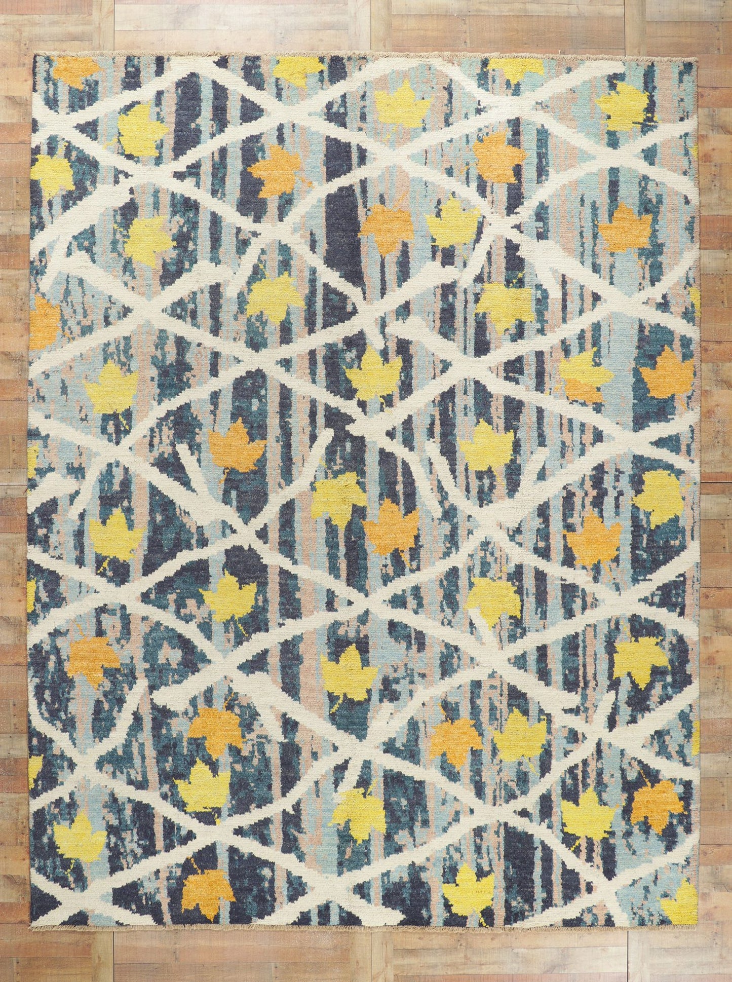 10 x 14 Abstract Moroccan Rug 80366
