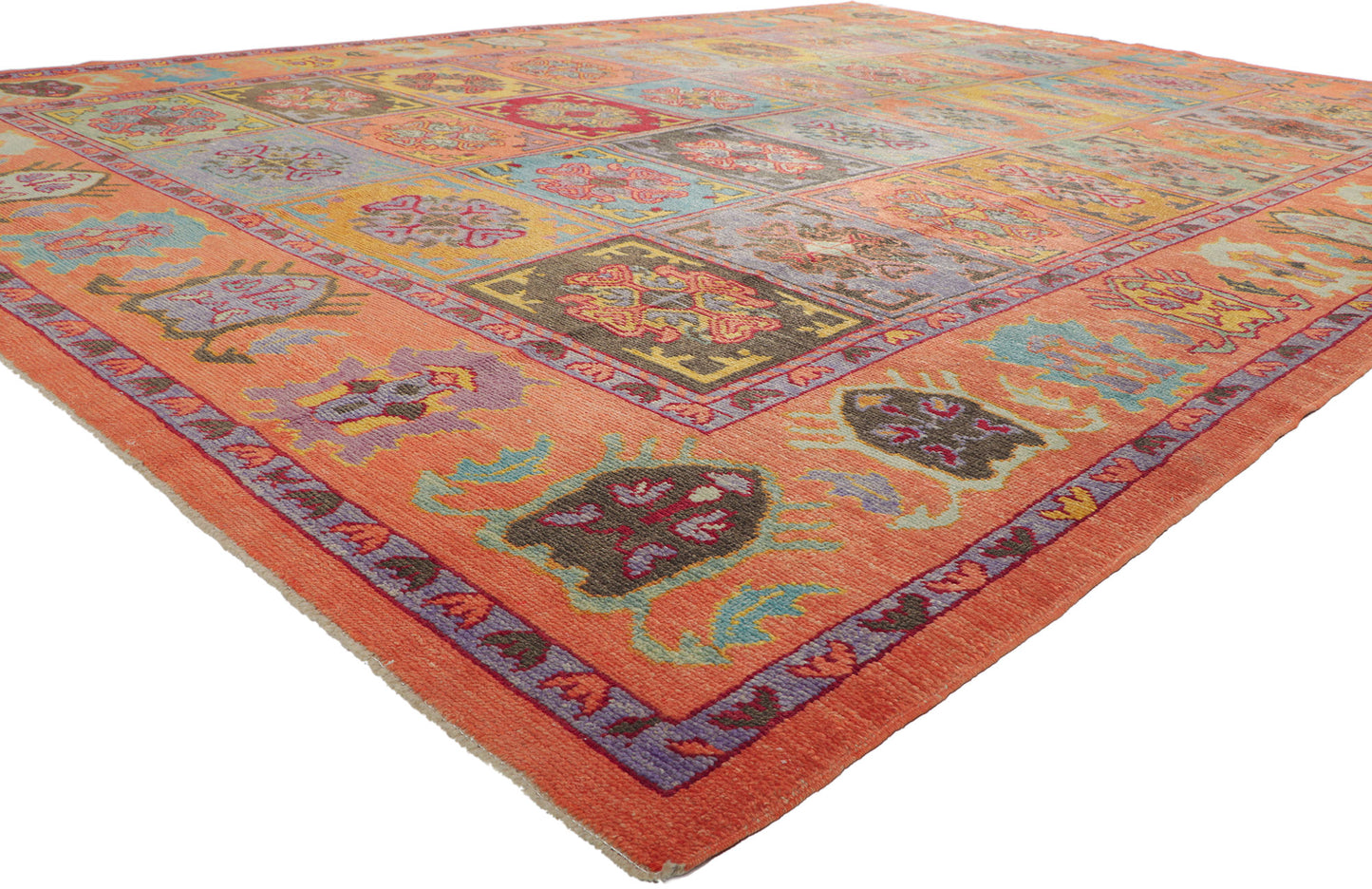 10 x 14 Colorful Turkish Oushak Rug 51884