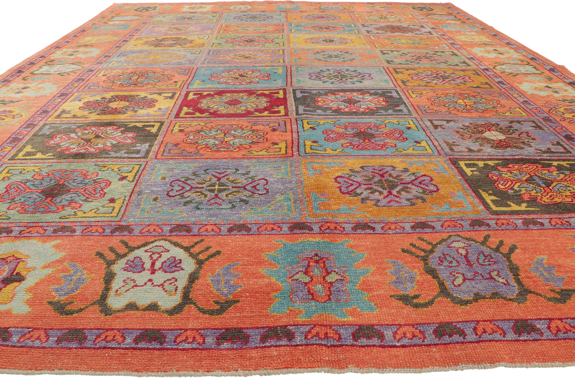 10 x 14 Colorful Turkish Oushak Rug 51884