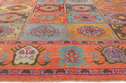 10 x 14 Colorful Turkish Oushak Rug 51884