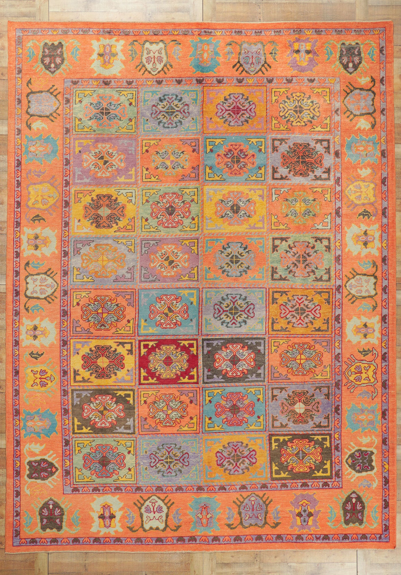 10 x 14 Colorful Turkish Oushak Rug 51884