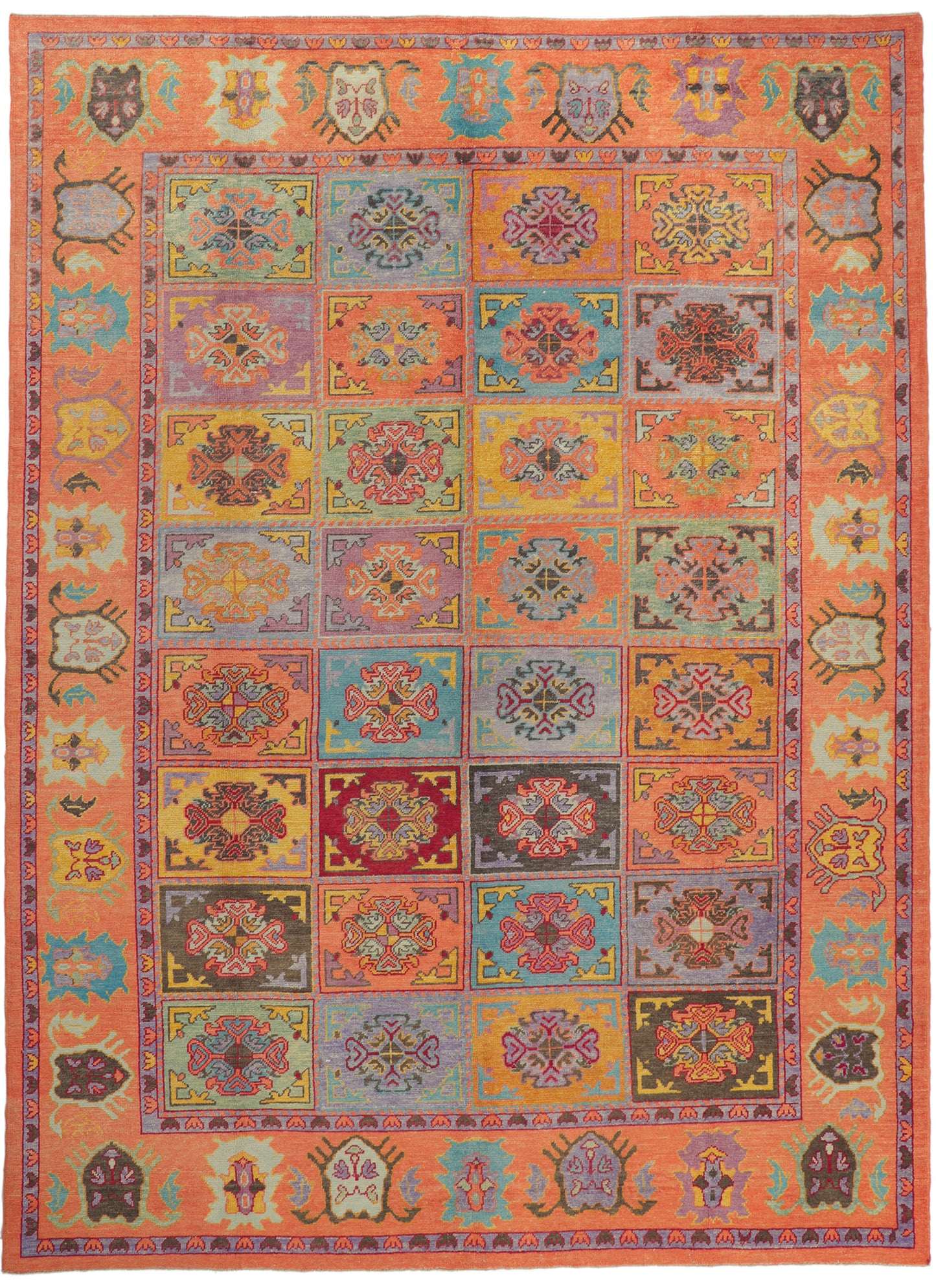 10 x 14 Colorful Turkish Oushak Rug 51884