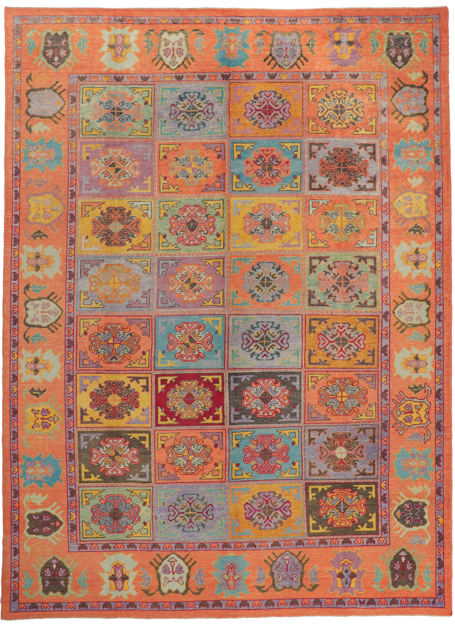 10 x 14 Colorful Turkish Oushak Rug 51884