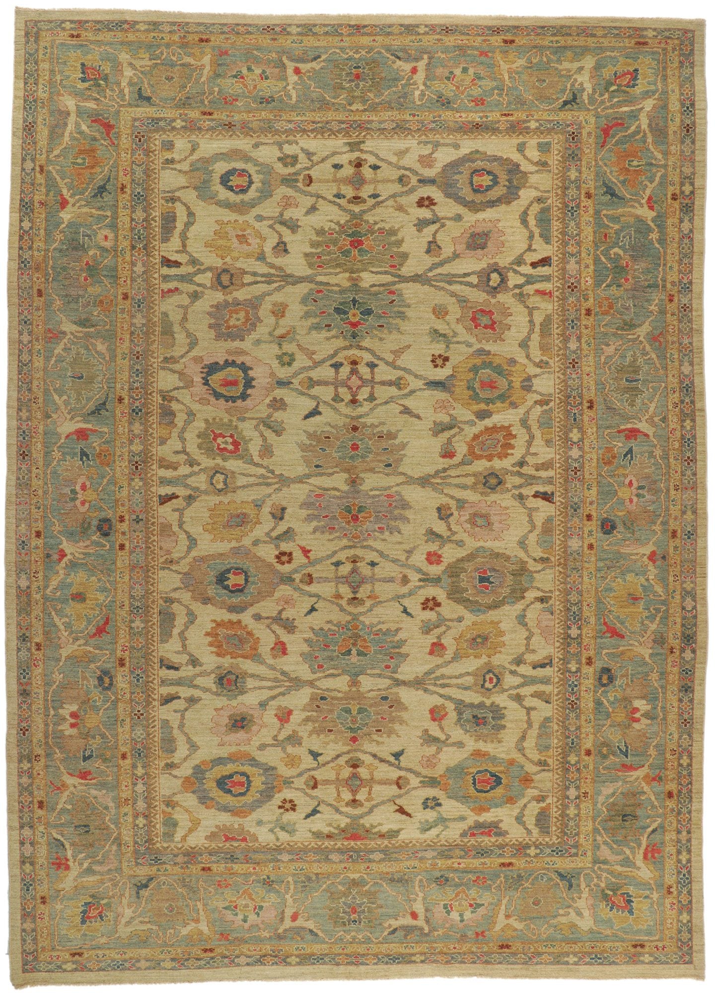 10 x 14 Organic Modern Persian Sultanabad Rug 60709