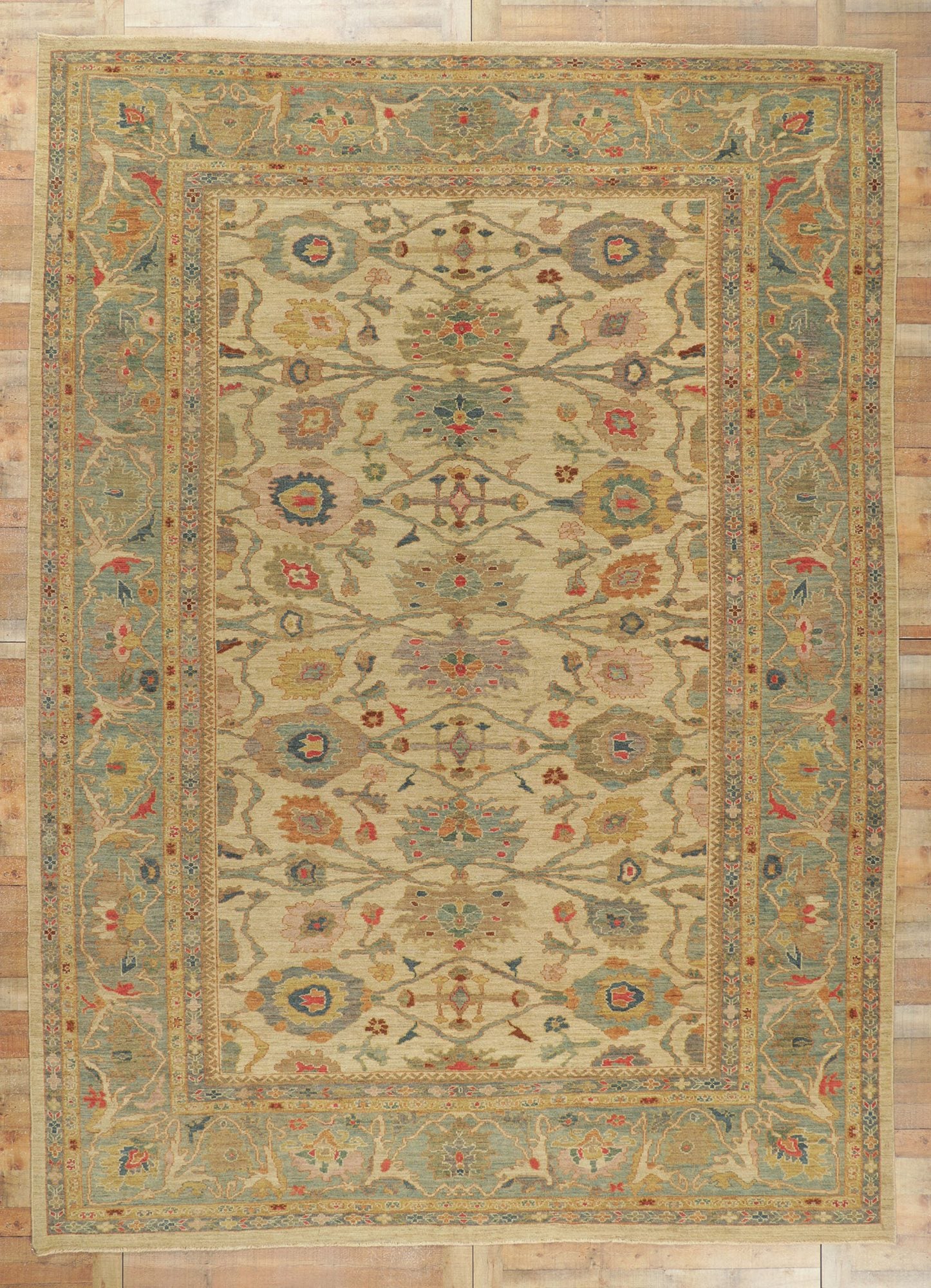10 x 14 Organic Modern Persian Sultanabad Rug 60709