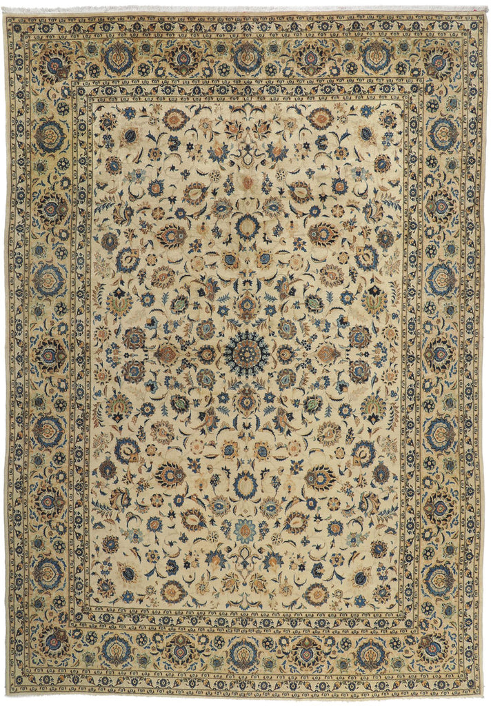 10 x 15 Vintage Persian Nain Rug 77738