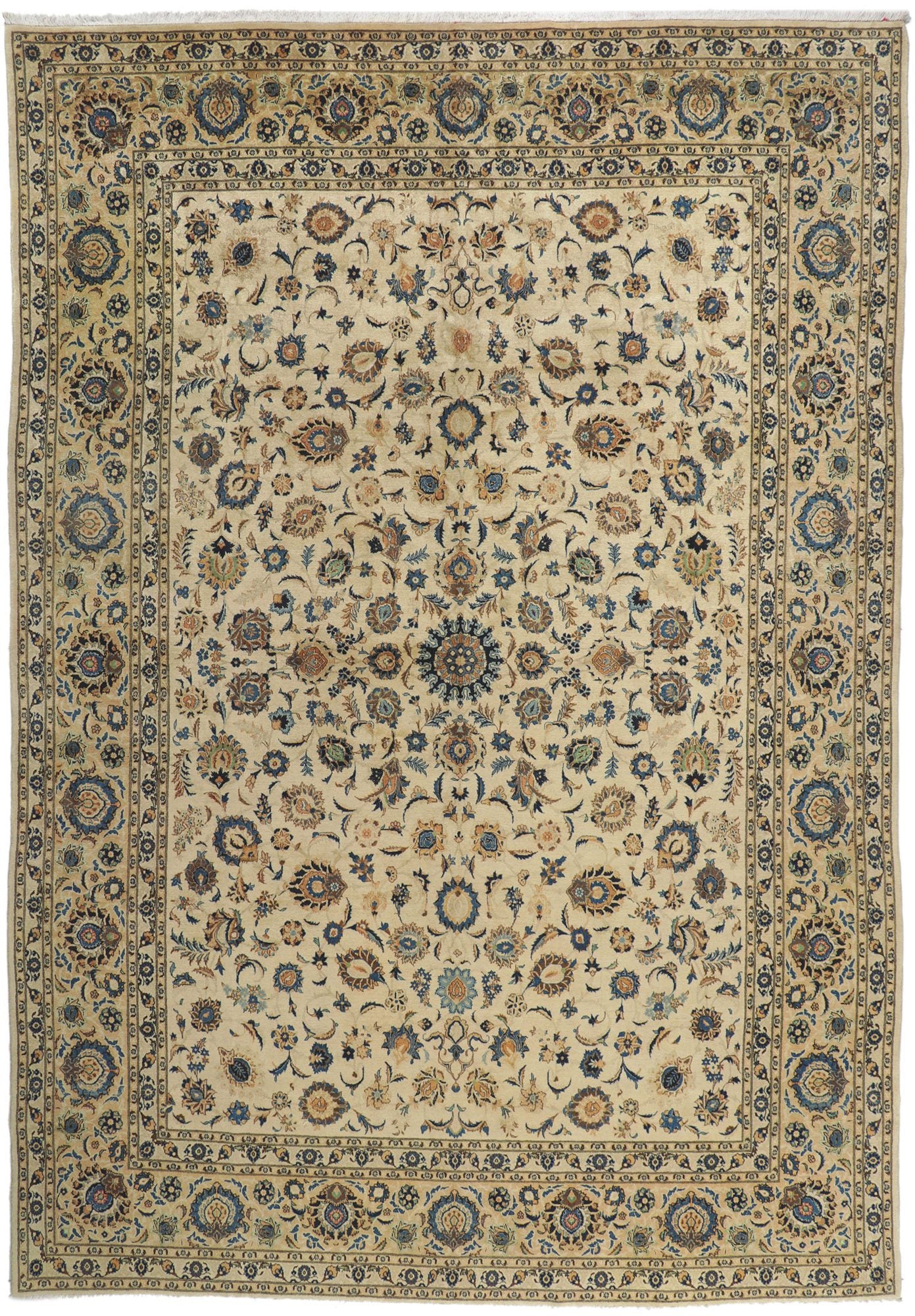 10 x 15 Vintage Persian Nain Rug 77738