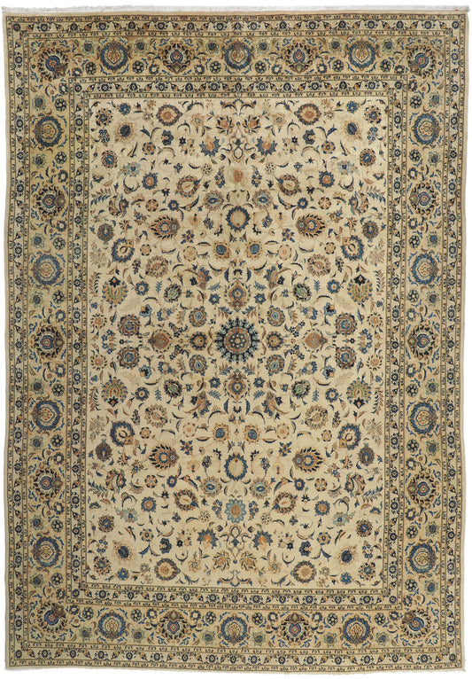 10 x 15 Vintage Persian Nain Rug 77738