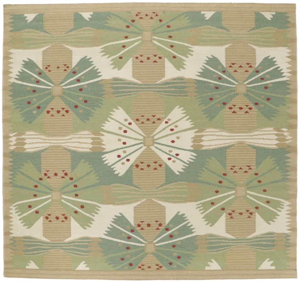 10 x 10 Scandinavian Modern Swedish Inspired Kilim Rug 30850