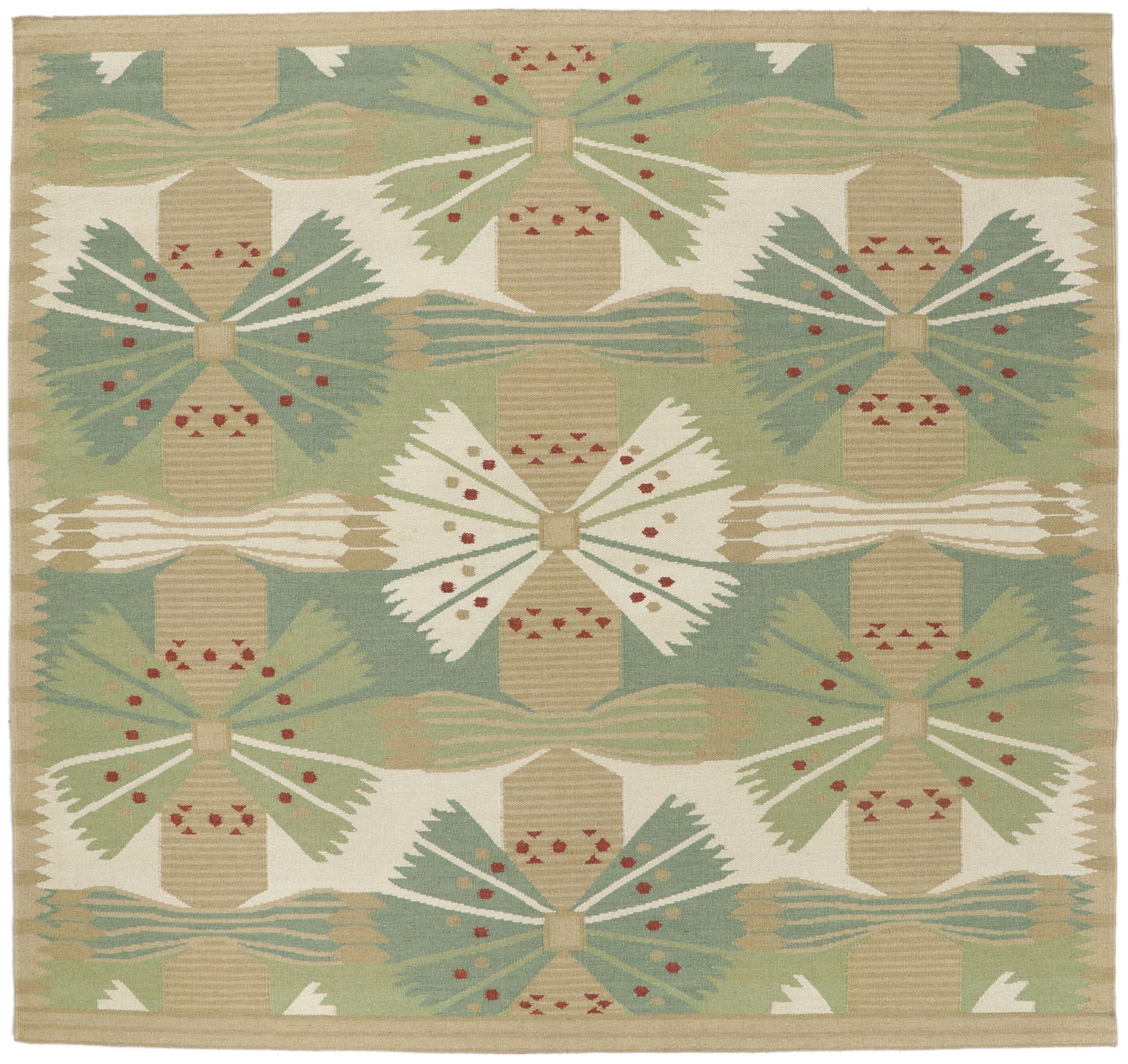 10 x 10 Scandinavian Modern Swedish Inspired Kilim Rug 30850