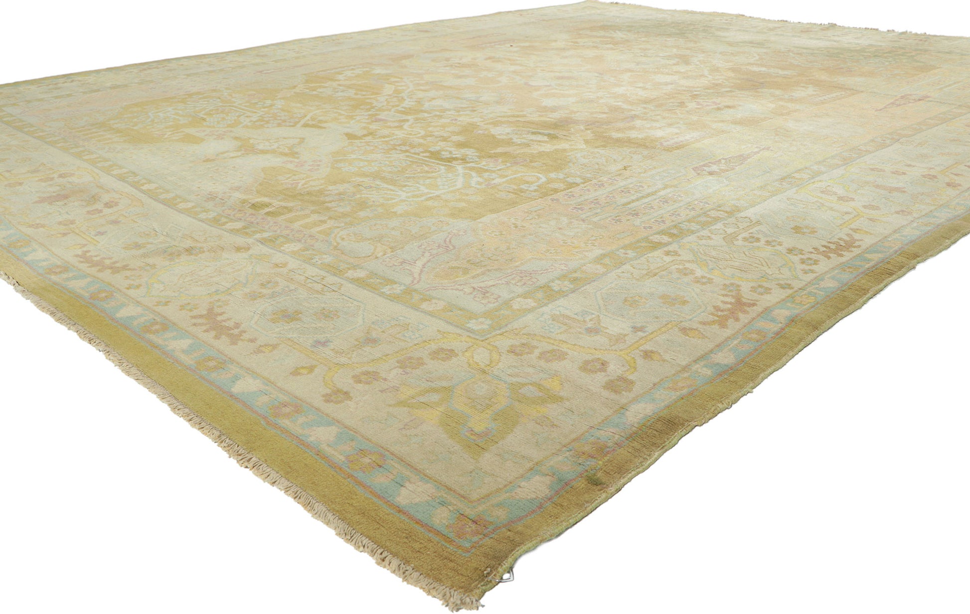 10 x 12 Antique Indian Agra Rug 73595