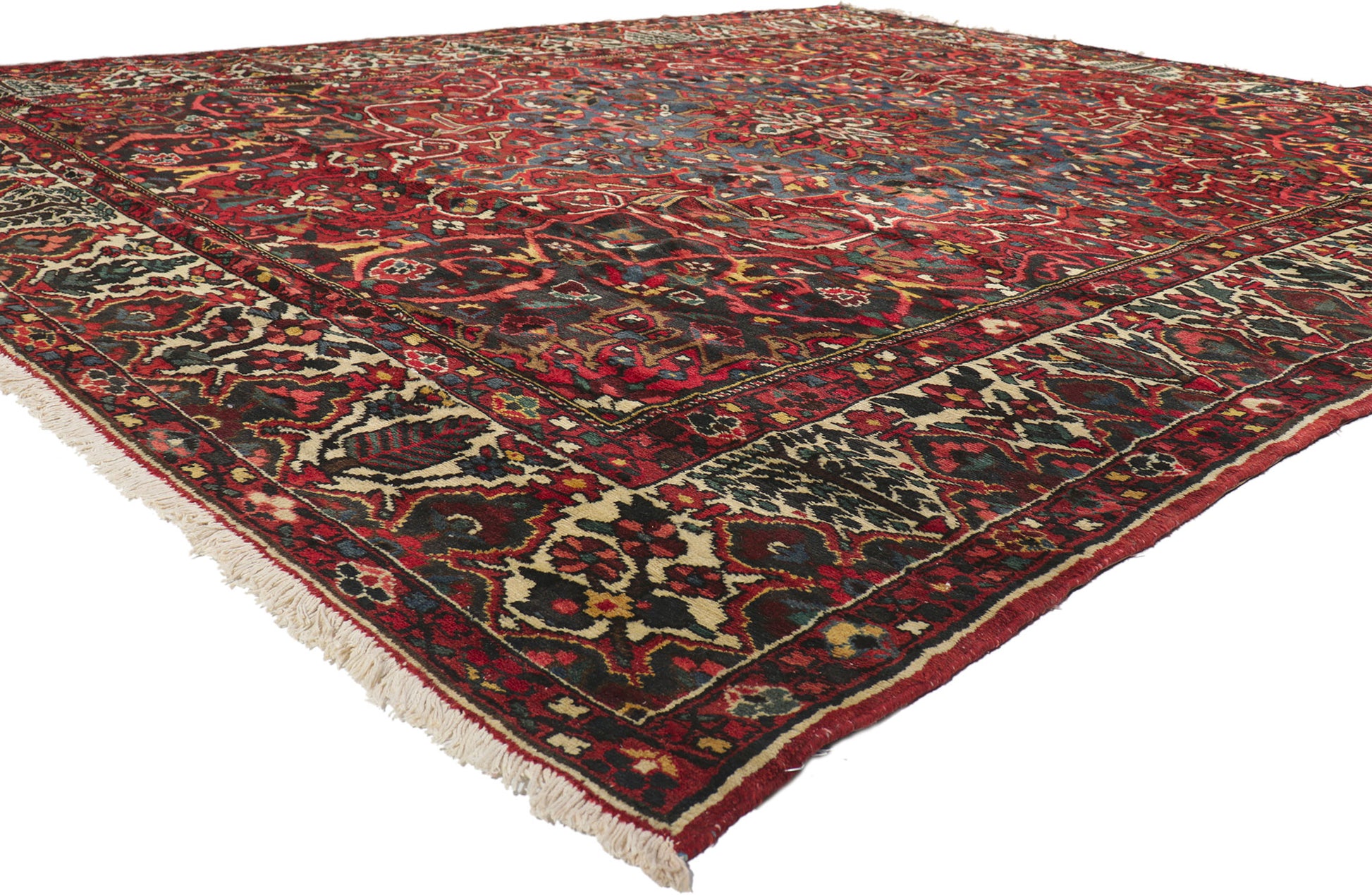 10 x 12 Antique Persian Bakhtiari Rug 73095