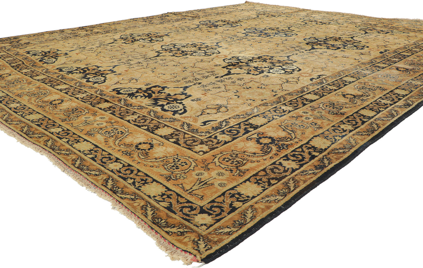 10 x 12 Antique Persian Yazd Rug 73949