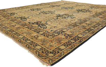 10 x 12 Antique Persian Yazd Rug 73949