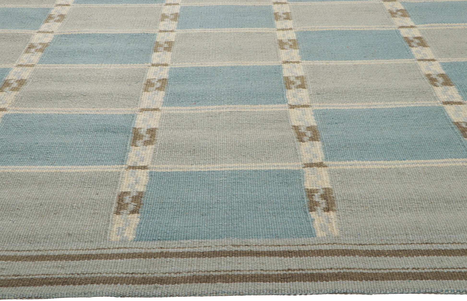 10 x 12 Scandinavian Modern Swedish Inspired Kilim Rug 30856