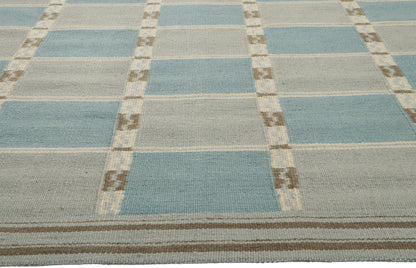10 x 12 Scandinavian Modern Swedish Inspired Kilim Rug 30856