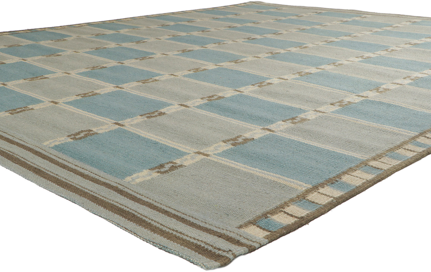 10 x 12 Scandinavian Modern Swedish Inspired Kilim Rug 30856