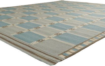 10 x 12 Scandinavian Modern Swedish Inspired Kilim Rug 30856