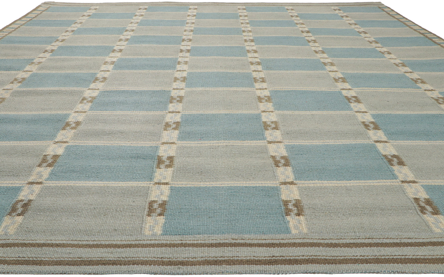 10 x 12 Scandinavian Modern Swedish Inspired Kilim Rug 30856
