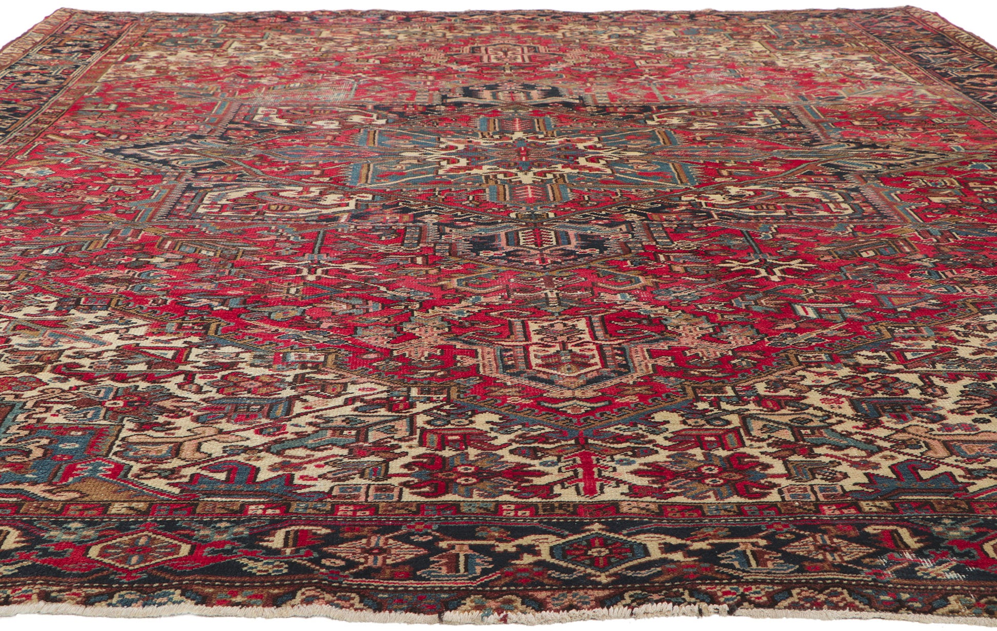 10 x 12 Vintage Persian Heriz Rug 78349