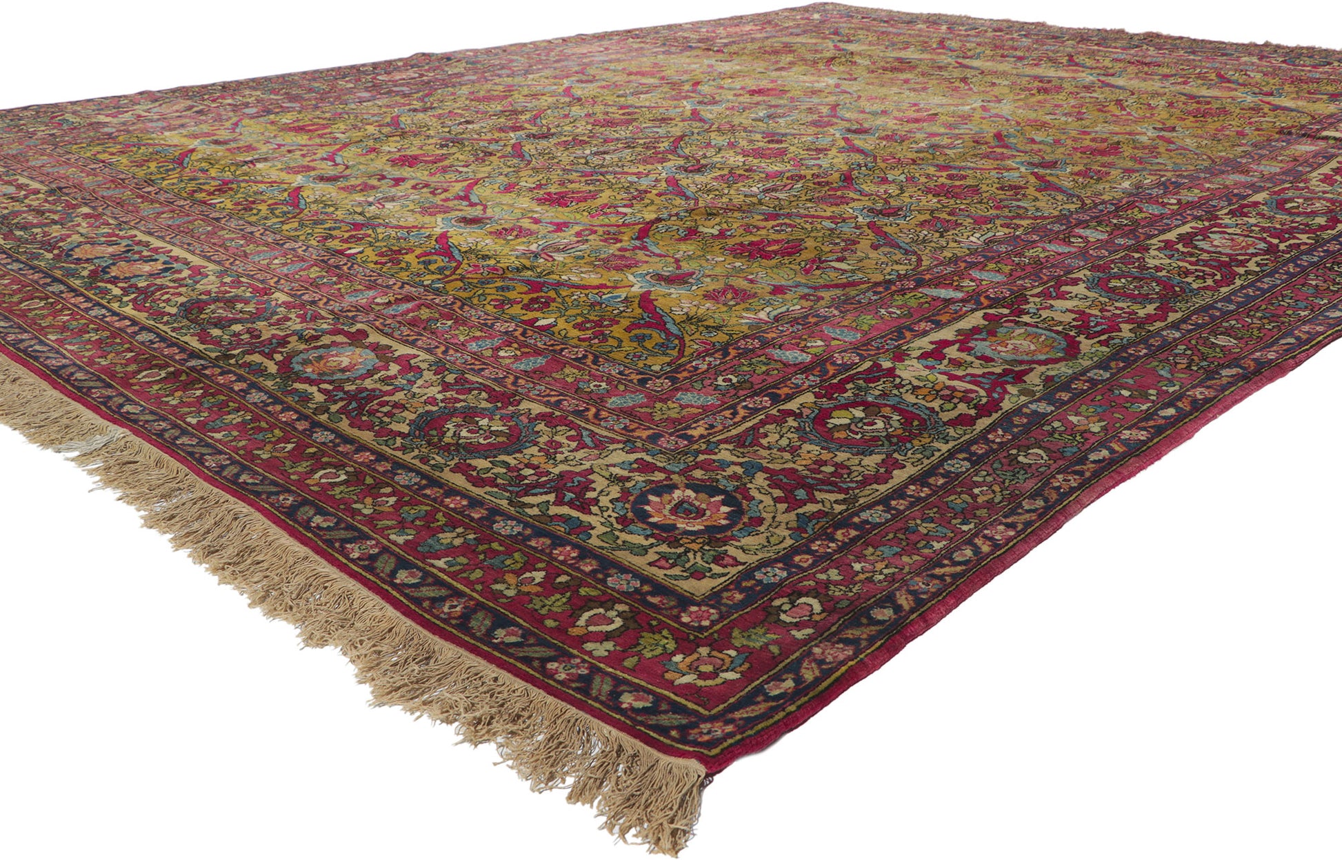 10 x 13 Antique Persian Isfahan Rug 74678