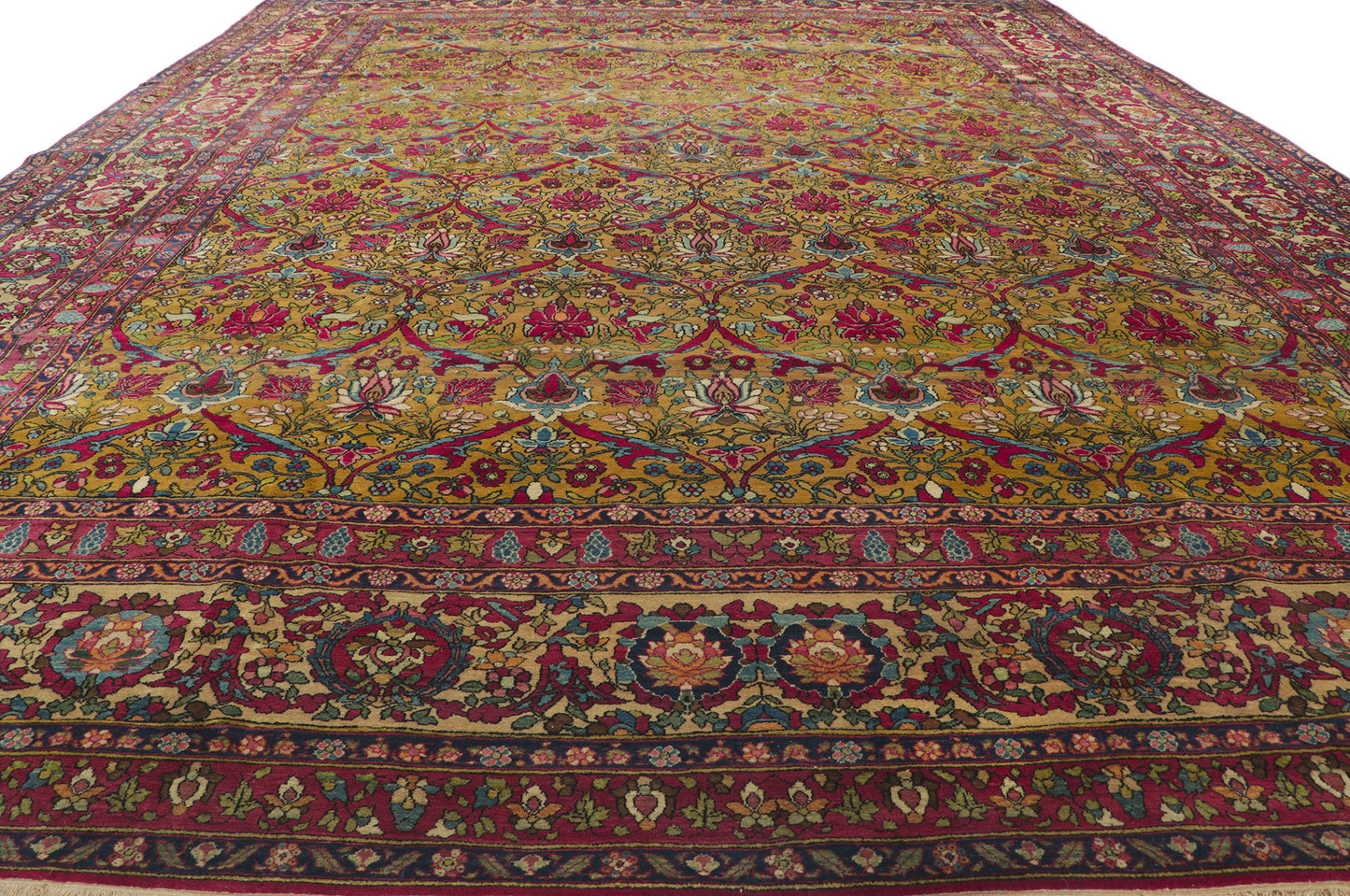10 x 13 Antique Persian Isfahan Rug 74678
