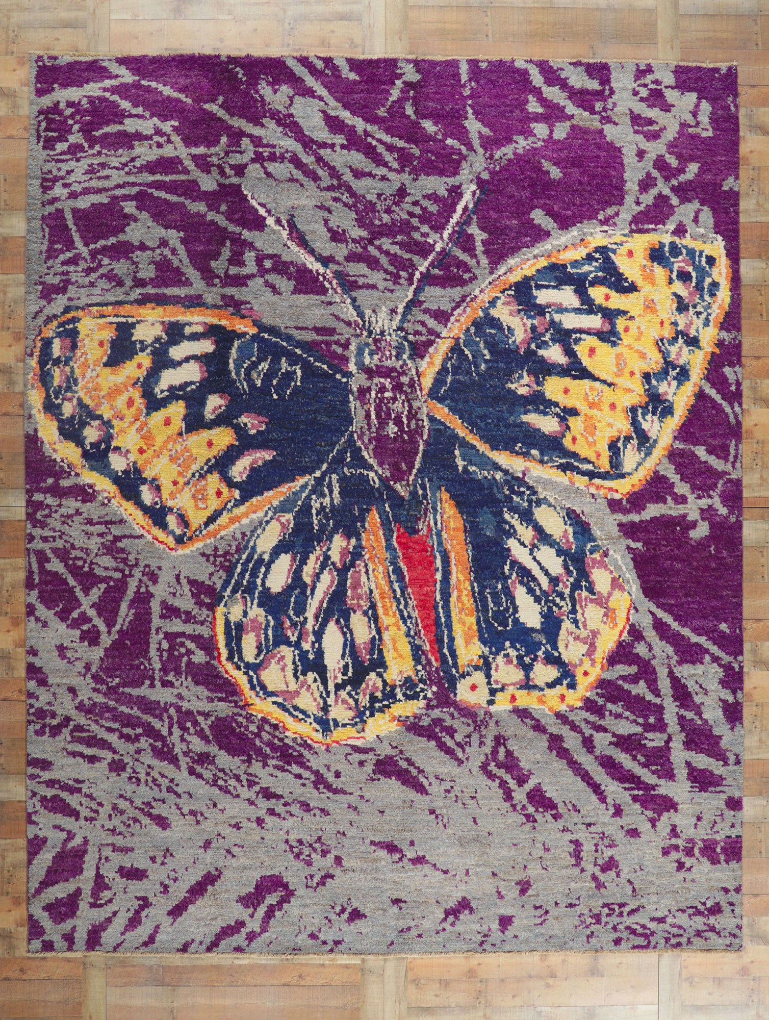 10 x 13 Andy Warhol Style Moroccan Rug 80335
