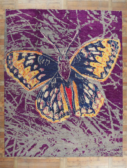 10 x 13 Andy Warhol Style Moroccan Rug 80335