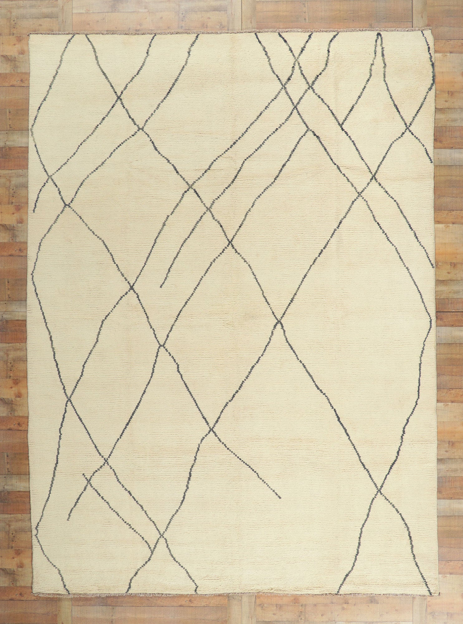 10 x 13 Large Organic Modern Moroccan Rug 80698
