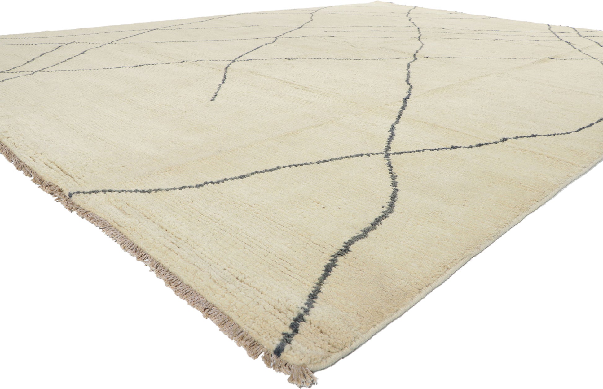 10 x 13 Large Organic Modern Moroccan Rug 80698