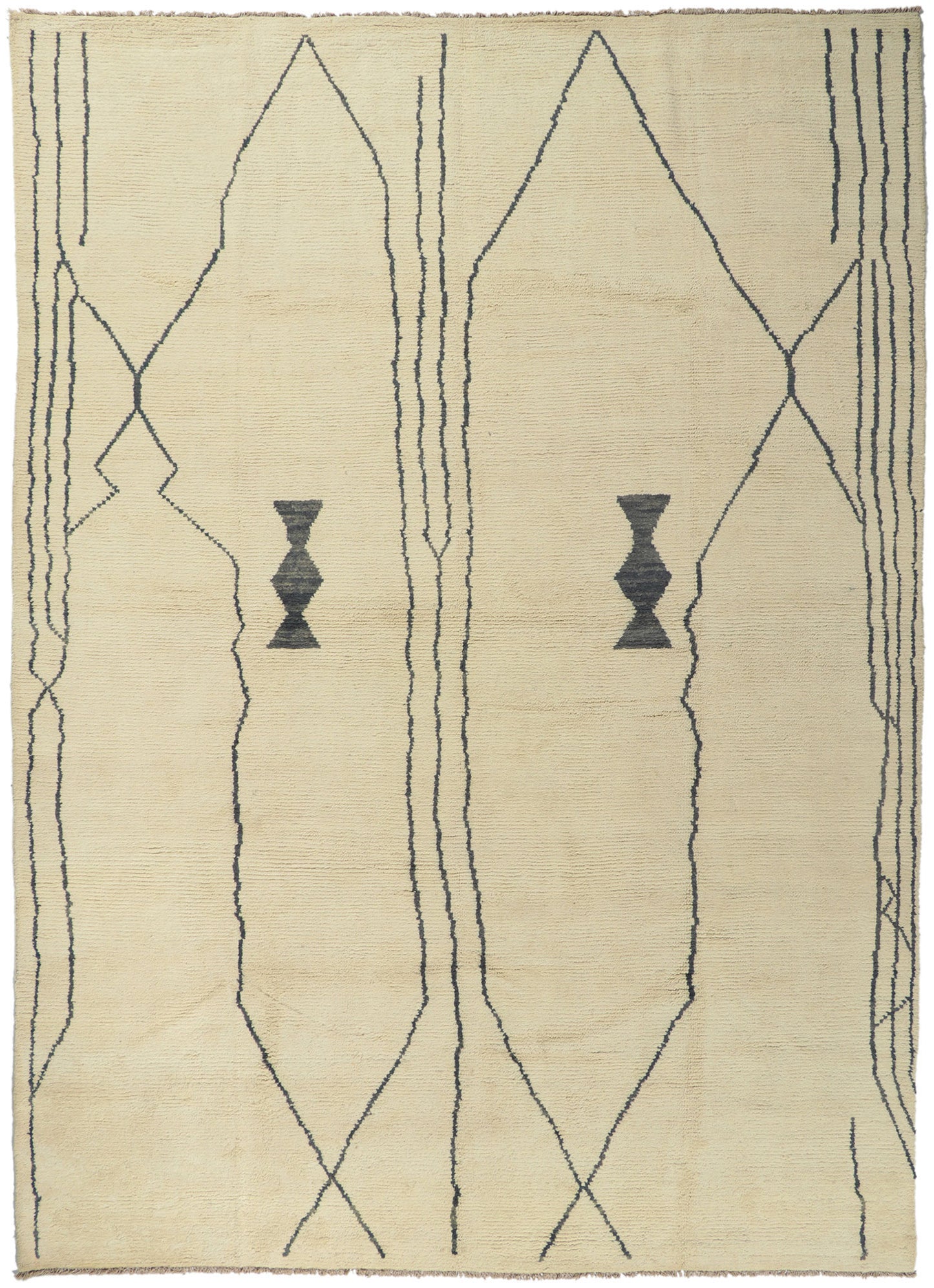 10 x 13 Large Modern Tribal Moroccan Rug 80699