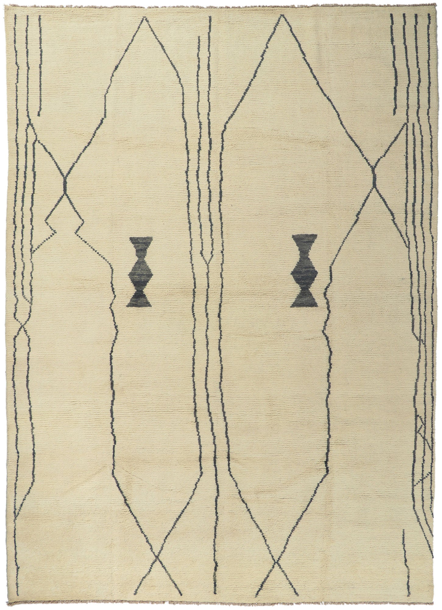 10 x 13 Large Modern Tribal Moroccan Rug 80699