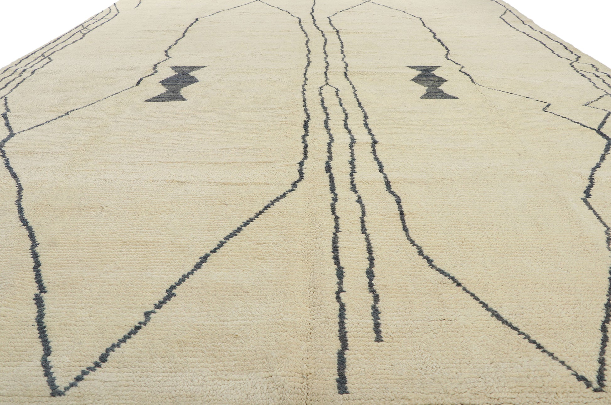10 x 13 Large Modern Tribal Moroccan Rug 80699