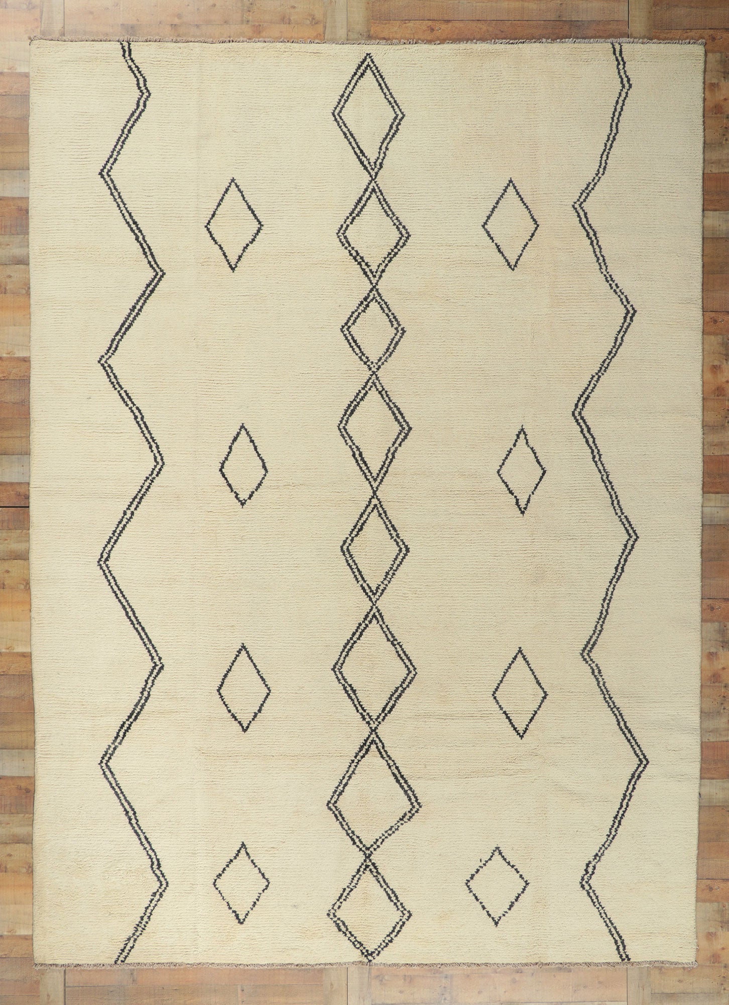 10 x 13 Modern Tribal Moroccan Area Rug 80700