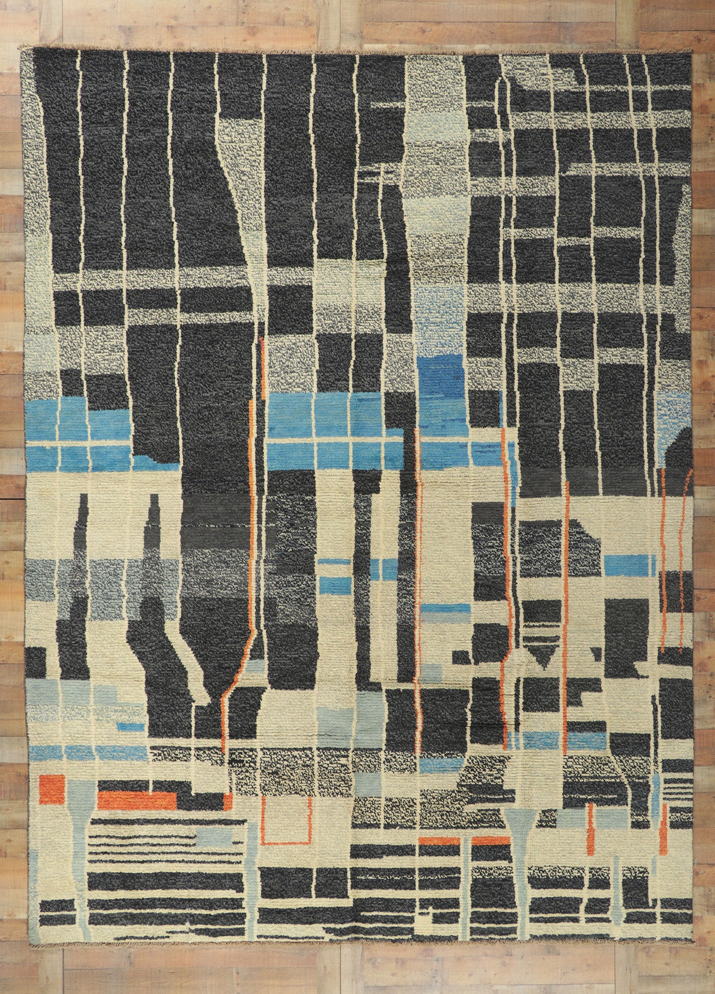 10 x 13 Contemporary Moroccan Rug 80701
