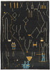 10 x 13 Modern Black Moroccan Area Rug 80705