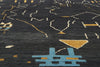 10 x 13 Modern Black Moroccan Area Rug 80705