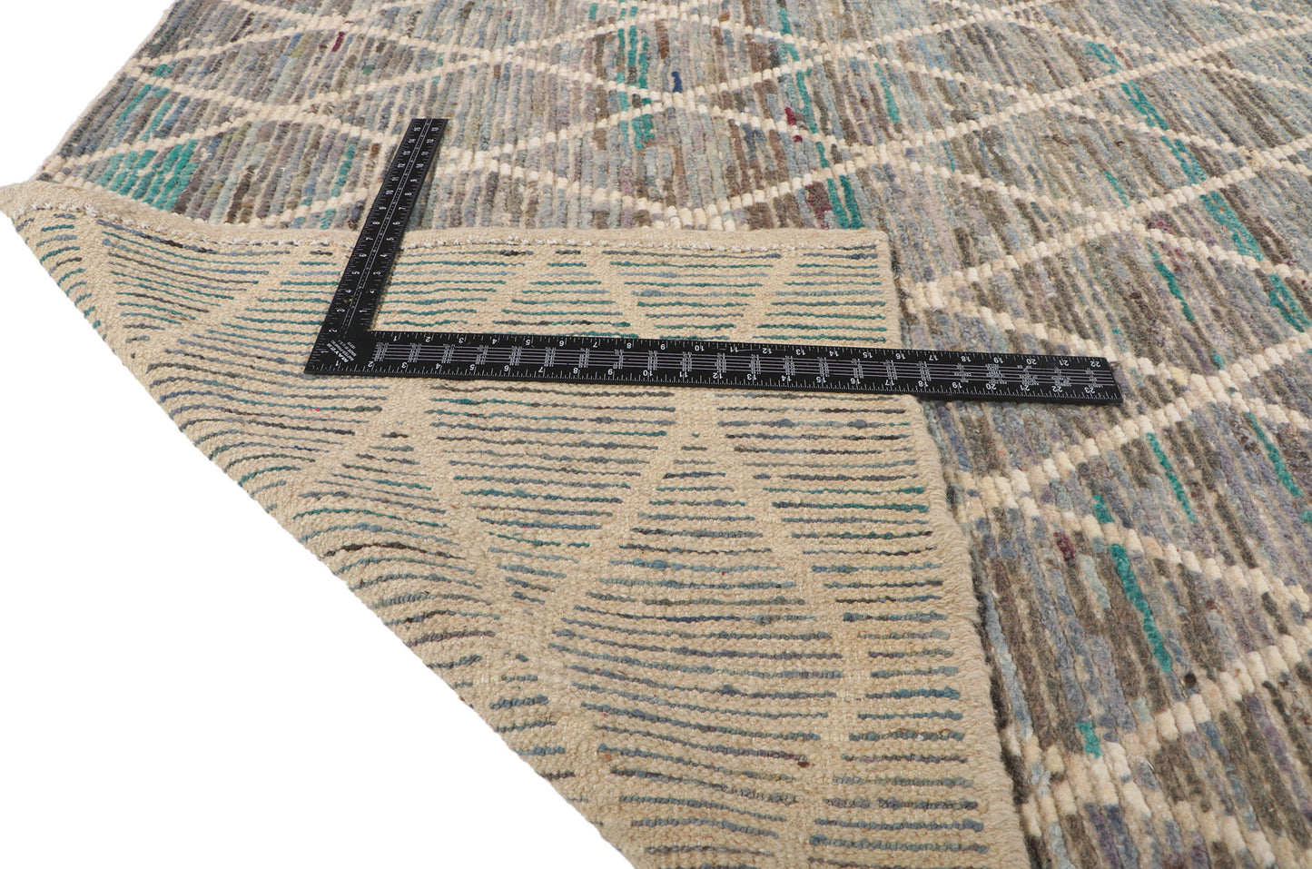 10 x 13 Earth-Tone Moroccan Rug 80813