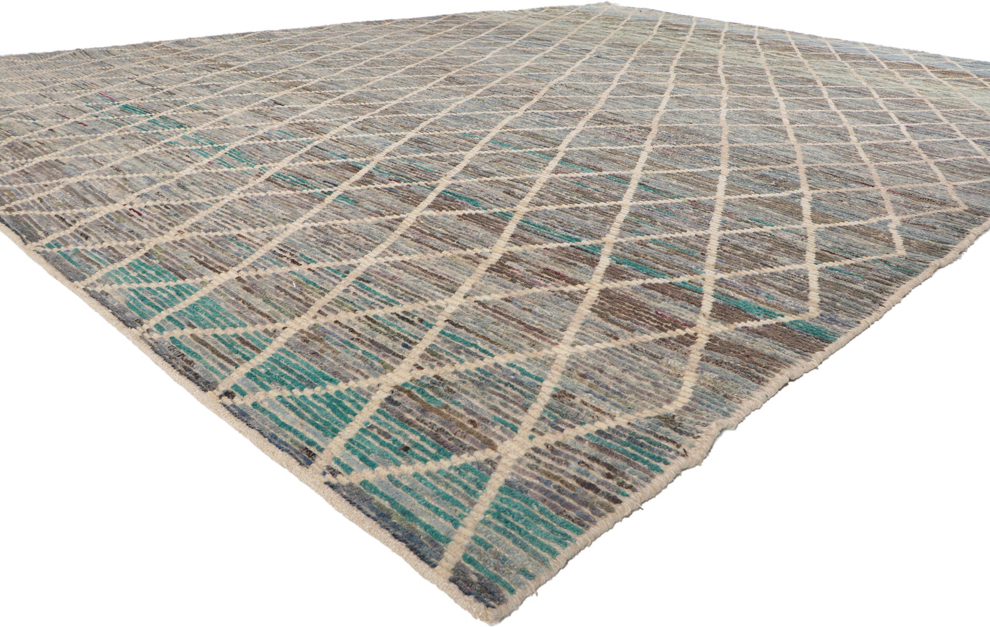 10 x 13 Earth-Tone Moroccan Rug 80813