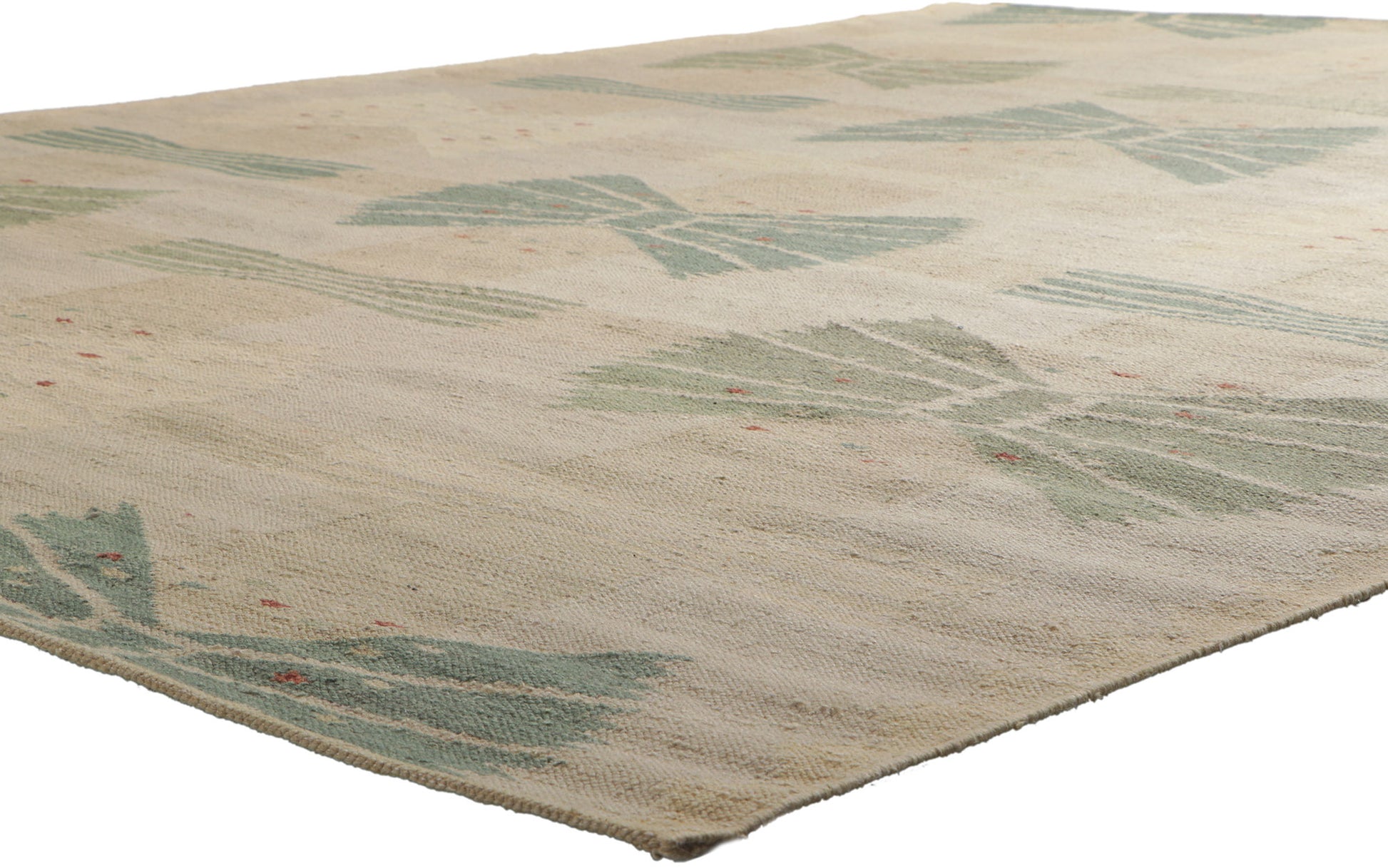 10 x 13 Scandinavian Modern Swedish Inspired Kilim Rug 30796