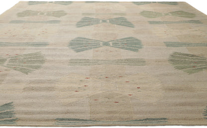 10 x 13 Scandinavian Modern Swedish Inspired Kilim Rug 30796