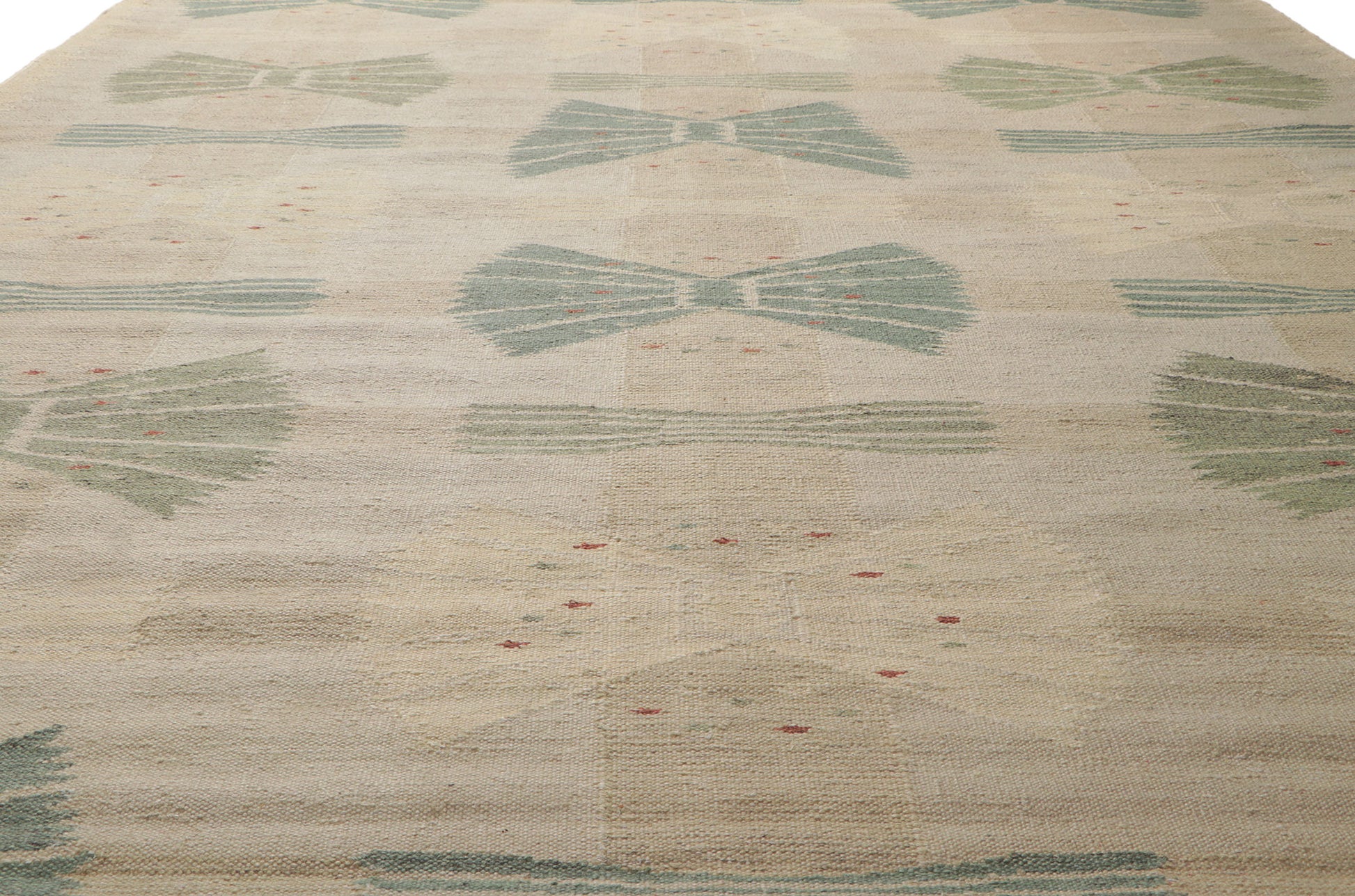 10 x 13 Scandinavian Modern Swedish Inspired Kilim Rug 30796